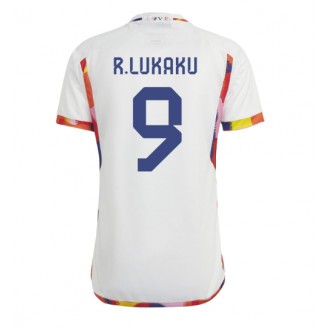 Herren Fußballbekleidung Belgien Romelu Lukaku #9 Auswärtstrikot WM 2022 Kurzarm